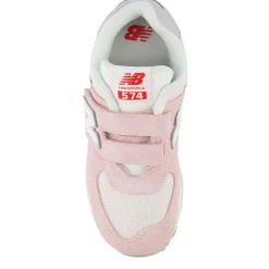574 Kids Hook & Loop Sneakers Shell Pink>New Balance Discount