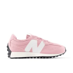 327 Kids Lace Sneakers Pink Taffy>New Balance Hot