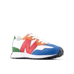 327 Kids Lace Sneakers White><noscript><img width=