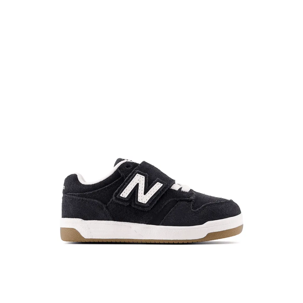 480 Kids NEW-B Hook & Loop Bred Sneakers Black>New Balance Discount