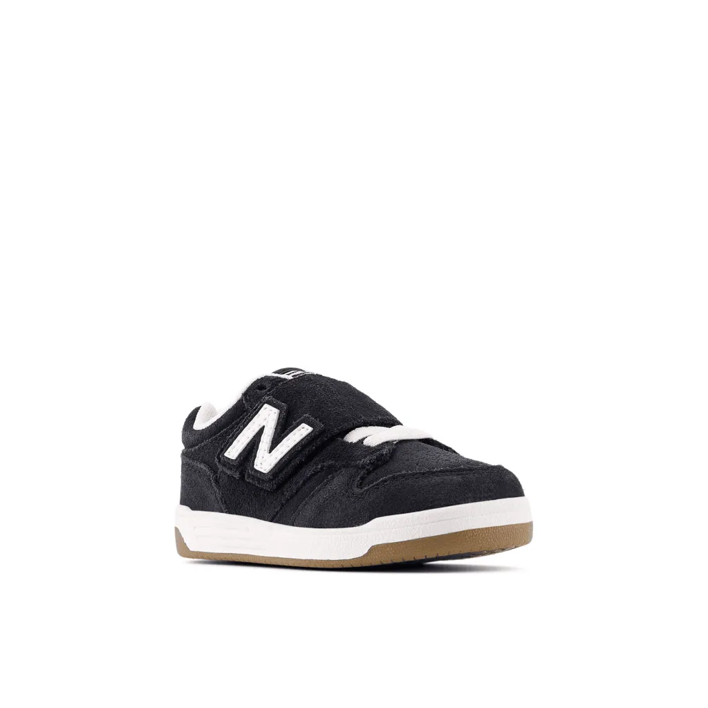 480 Kids NEW-B Hook & Loop Bred Sneakers Black>New Balance Discount