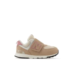 574 Kids NEW-B Hook & Loop Sneakers Flat Taupe>New Balance Outlet