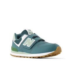 574 Kids NEW-B Hook & Loop Sneakers New Spruce><noscript><img width=