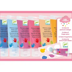 6 Rör För Fingerfärg Sweet><noscript><img width=