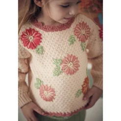 Acia Stickad Babytröja Blush><noscript><img width=