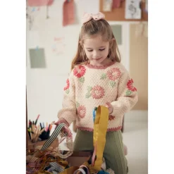 Acia Stickad Babytröja Blush><noscript><img width=