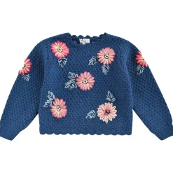 Acia Stickad Babytröja Ink Blue>Louise Misha Outlet