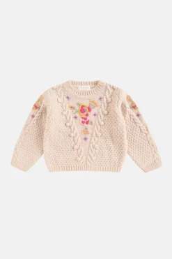 Acila Stickad Tröja Cream>Louise Misha Sale