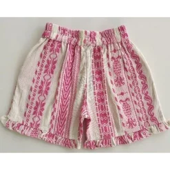 Addie Shorts Cloud Dancer Pink Stripe>Fliink Clearance