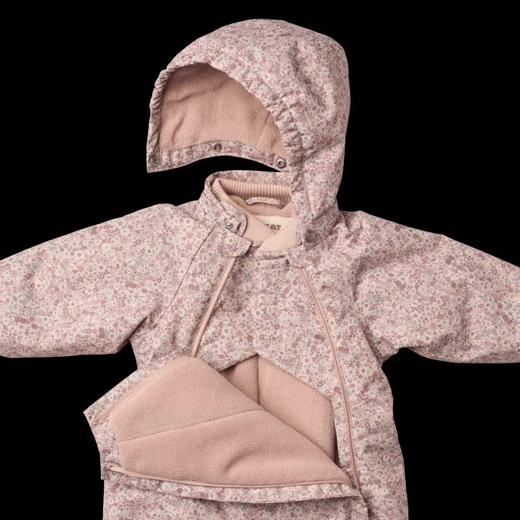 Adi Vinteroverall Rose Dust Flowers>Wheat Discount