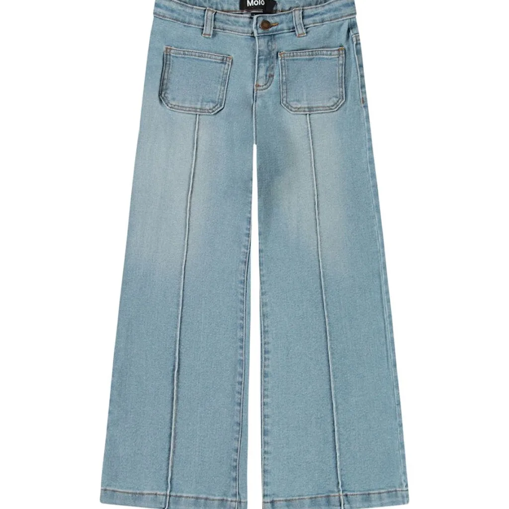 Adina Woven Pants Clear Washed Blue>Molo New