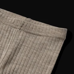 Agi Leggings I Ull Och Silke Khaki Melange><noscript><img width=