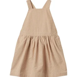Agnes Pinafore-klänning Caramel Stripe>Wheat Clearance