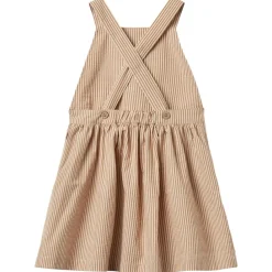 Agnes Pinafore-klänning Caramel Stripe>Wheat Clearance