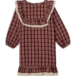 Alice Christmas Check Flounce Dress i Red>Buddy & Hope