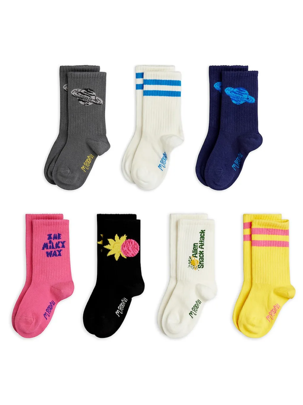 Alien 7-pack Strumpor Multi>Mini Rodini Discount