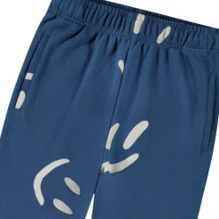 Allen Soft Pants Big Smiles Blue>Molo Online