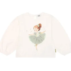 Alma Långärmad T-shirt Ivory>Hust&Claire Outlet