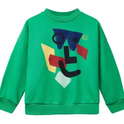 Amazed Face Sweatshirt Fresh Green>Wynken Outlet