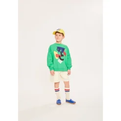 Amazed Face Sweatshirt Fresh Green>Wynken Outlet