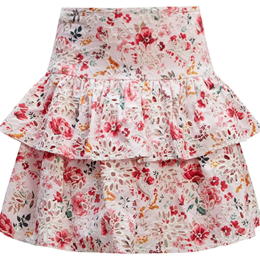 Amelia Blommig Kjol Blush>Bardot Junior Best
