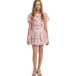 Amelia Blommig Kjol Blush>Bardot Junior Best