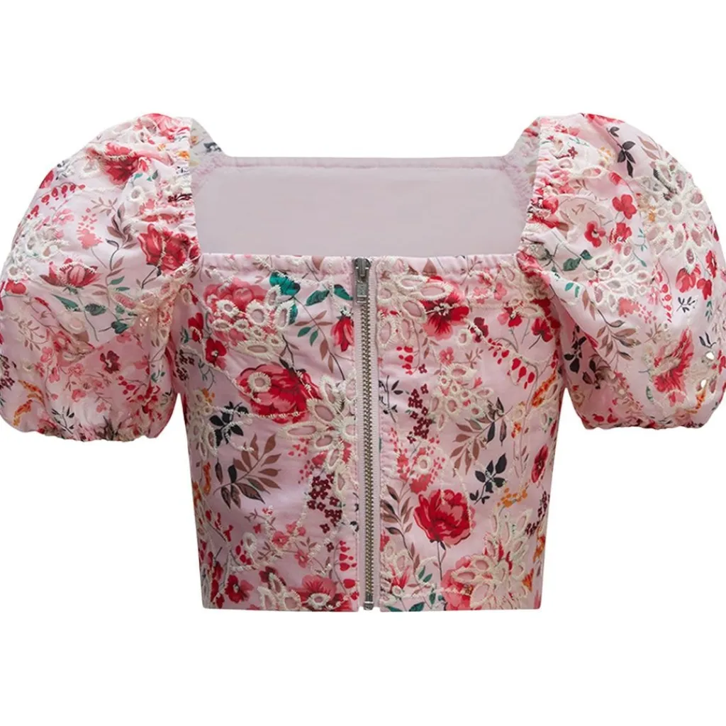 Amelia Blommig Topp Blush>Bardot Junior Sale