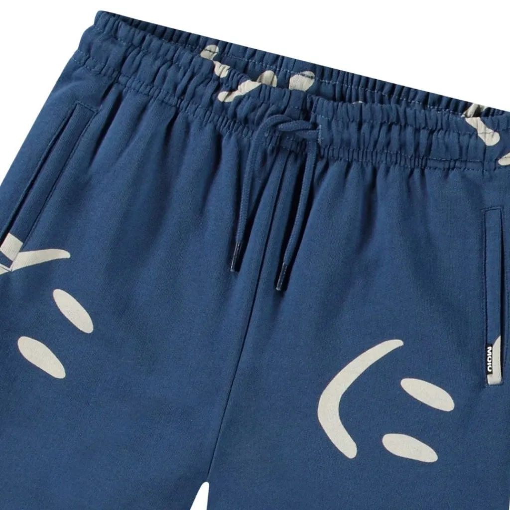 Amil Soft Pants Big Smiles Blue>Molo Sale