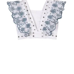 Anglaise Topp Vit>Monnalisa Outlet