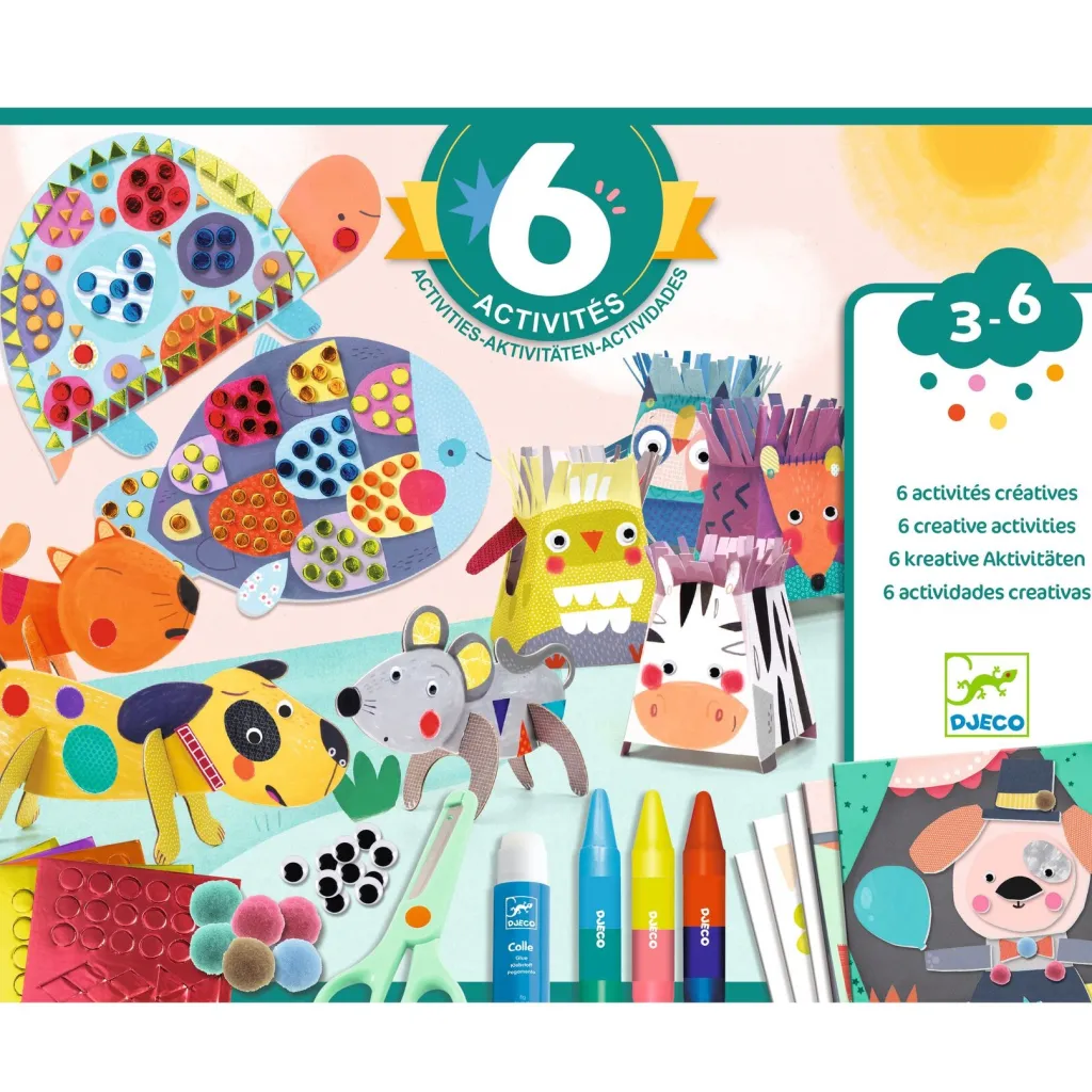Animal Houses Pysselset Med 6 Aktiviteter>Djeco Sale