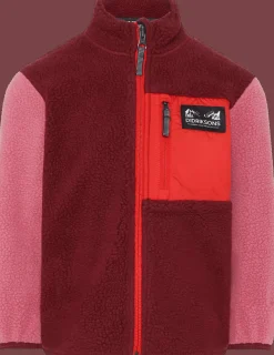 Anten Kids Jumper Med Hel Dragkedja Anemon Red>Didriksons