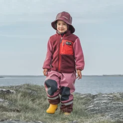 Anten Kids Jumper Med Hel Dragkedja Anemon Red>Didriksons