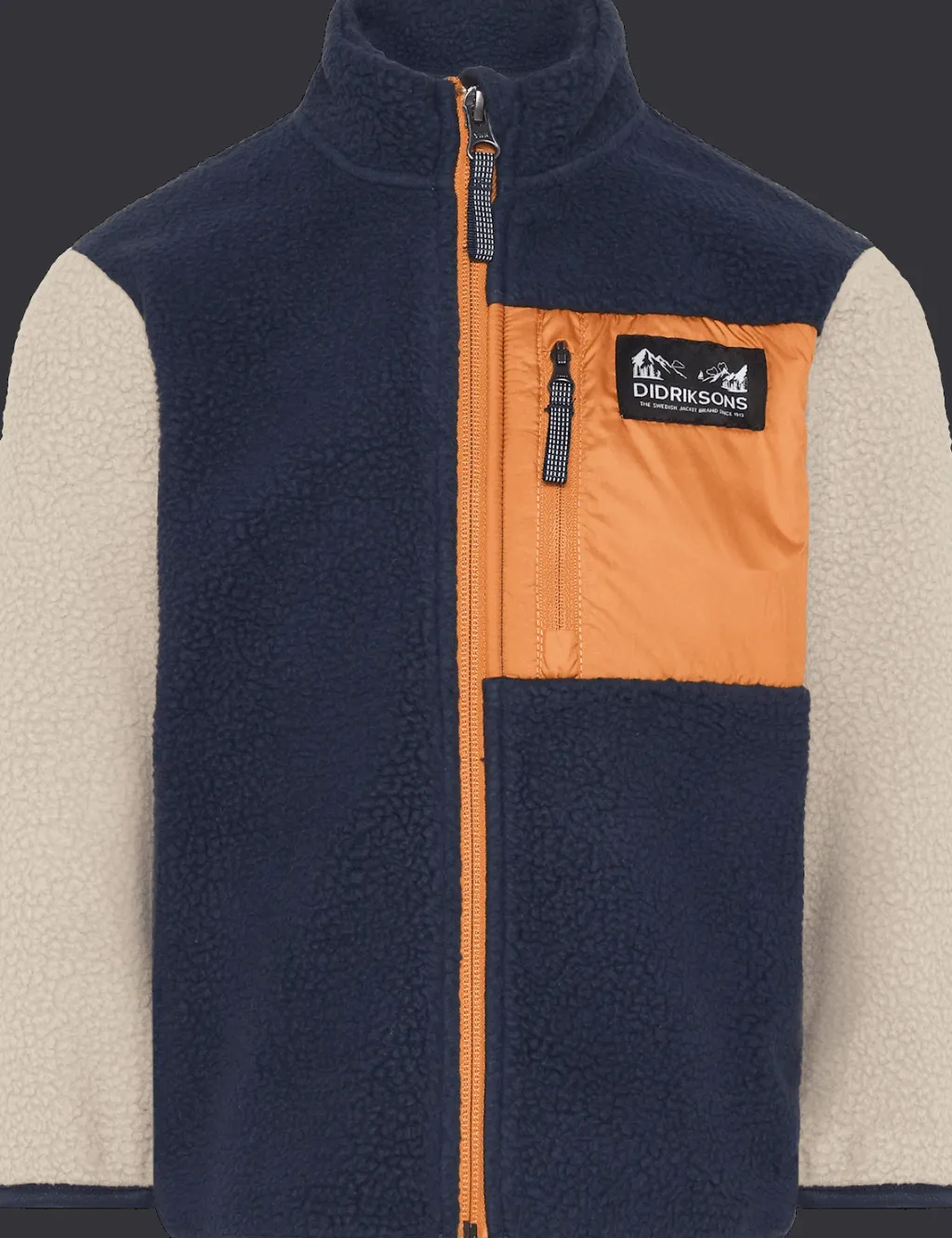 Anten Kids Jumper Med Hel Dragkedja Navy>Didriksons