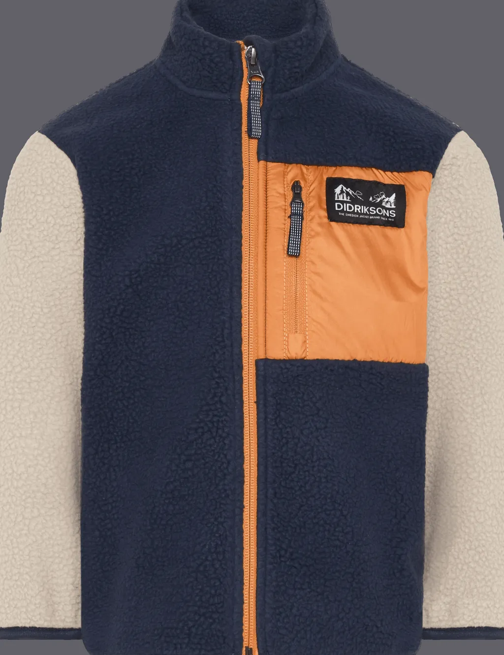 Anten Kids Jumper Med Hel Dragkedja Navy>Didriksons