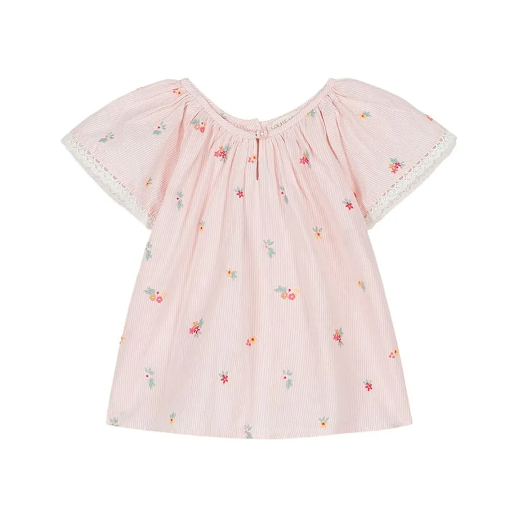 Antonia Blus Pink Bouquet Stripes>Louise Misha Sale