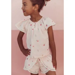 Antonia Blus Pink Bouquet Stripes><noscript><img width=