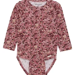 AOP Baby body Dusty Rose>Minymo