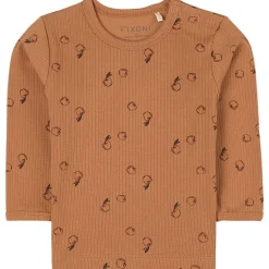 Apple Långärmad T-shirt Ocher>Fixoni Best