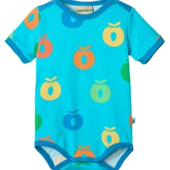 Apples Kortärmad Baby Body Blue Atoll>Småfolk Online