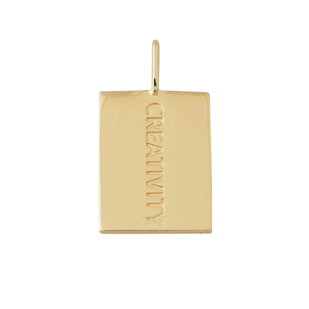 Aquarius Berlock Guldfärgad>Design Letters Clearance