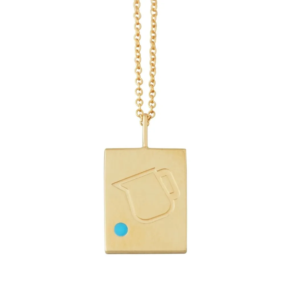 Aquarius Berlock Guldfärgad>Design Letters Clearance