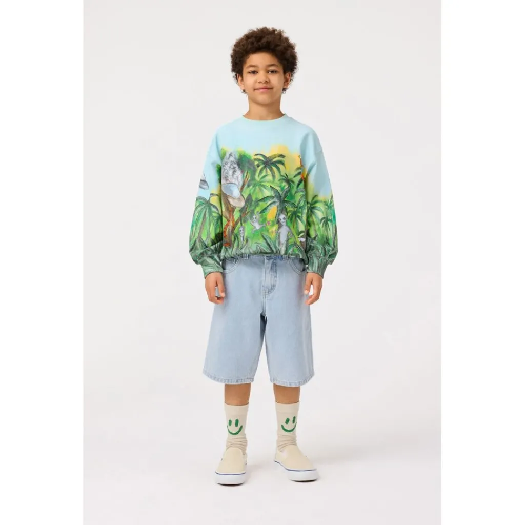Art Woven Pants Washed Down>Molo Online