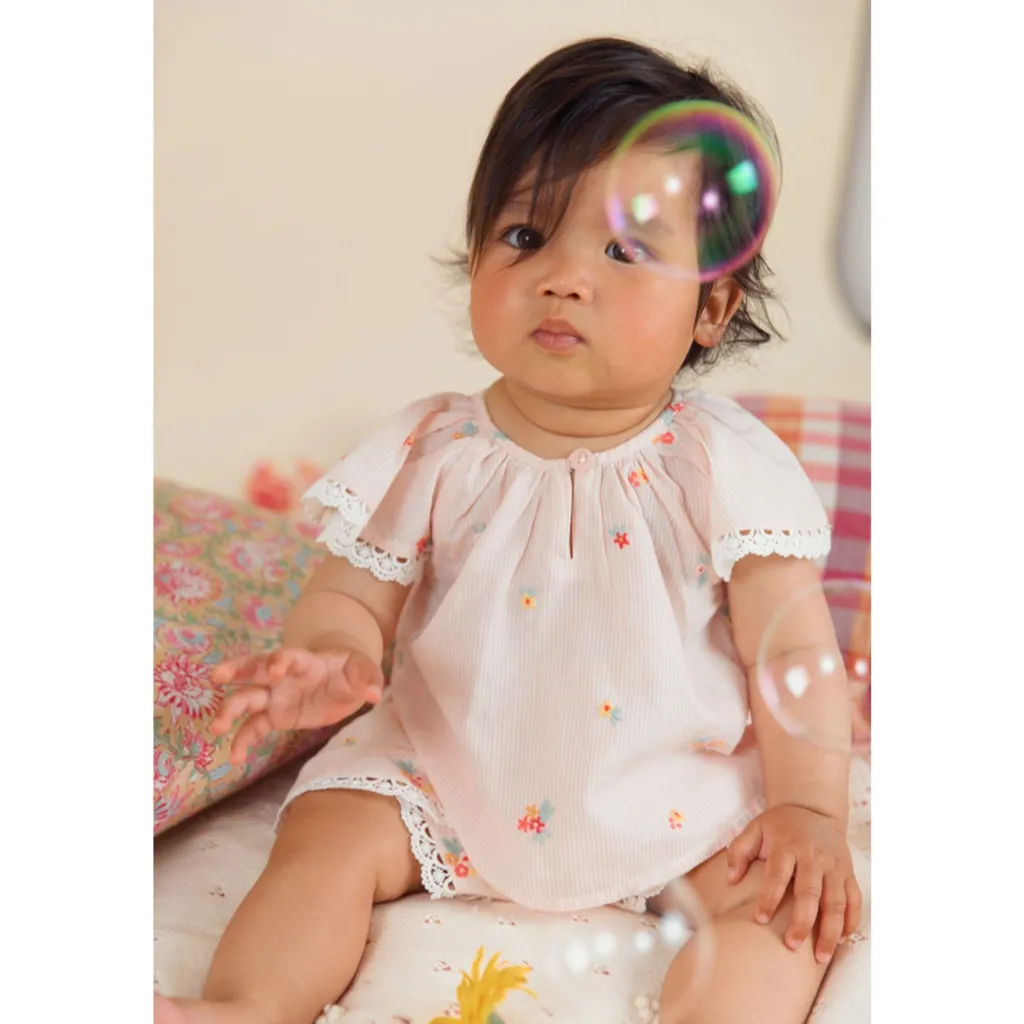 Asya Shorts Pink Bouquet Stripes>Louise Misha Best