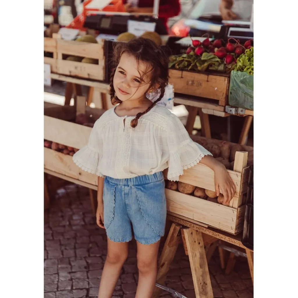 Asya Shorts Stone Blue>Louise Misha Sale