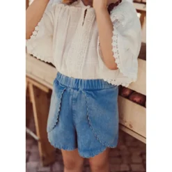 Asya Shorts Stone Blue><noscript><img width=