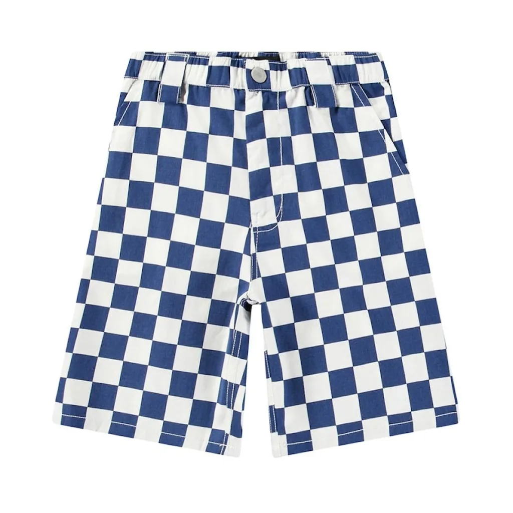 Aubery Shorts Best Blue Check>Molo Hot