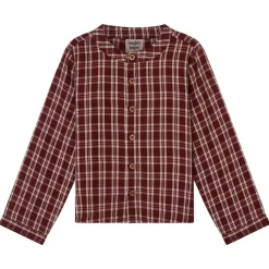 August-rutig skjorta i Christmas Red>Buddy & Hope