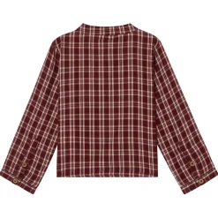 August-rutig skjorta i Christmas Red>Buddy & Hope