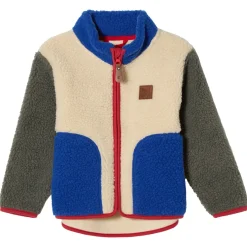 Austin Pile Fleecejacka White/green/blue Blocking>Kuling Discount