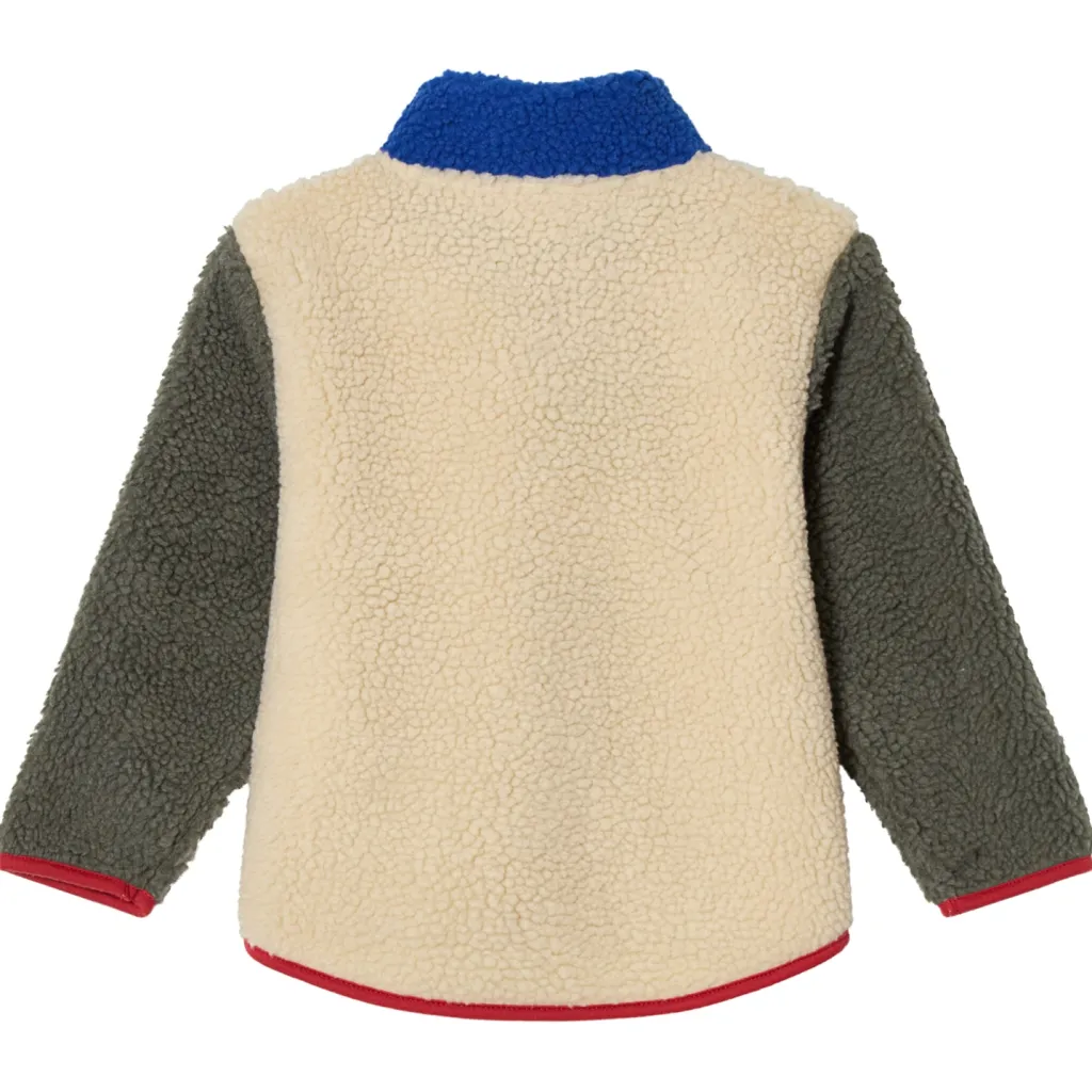 Austin Pile Fleecejacka White/green/blue Blocking>Kuling Discount